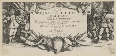 Frontispis, list 1 ze série „Hrůzy války“ od Jacques Callot