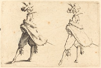 Gentleman Pohled ze strany od Jacques Callot