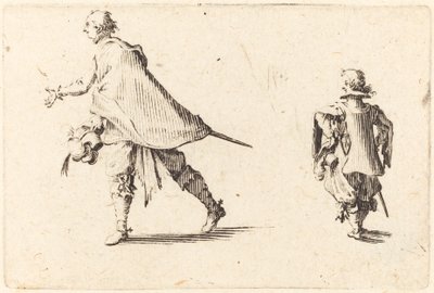 Gentleman a jeho stránka od Jacques Callot