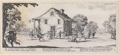 Boj o dům od Jacques Callot