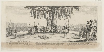 Instalace, list 11 ze série „Šedé odstíny války“ od Jacques Callot