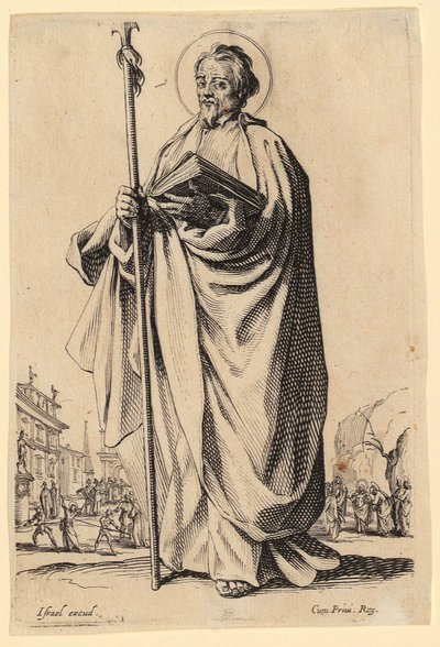 Svatý Pavel, list č. 5 ze série „Ježíš, dvanáct apoštolů a Marie“ od Jacques Callot