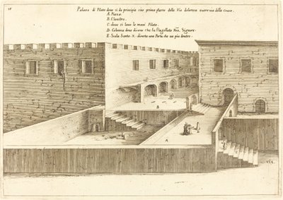 Pilátův dům od Jacques Callot