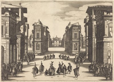 Il Solimano, IV. dějství od Jacques Callot