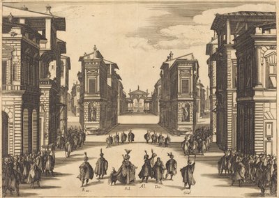Il Solimano, dějství IV od Jacques Callot