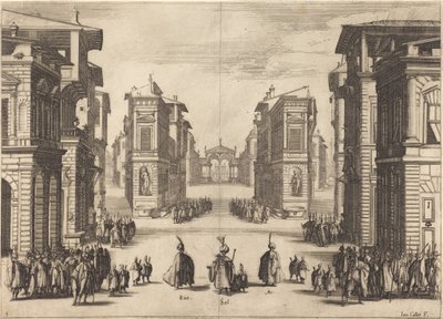 Il Solimano, I. dějství od Jacques Callot