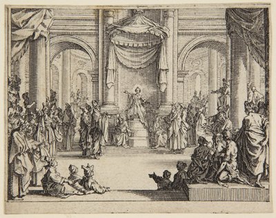 Ježíšek mezi učiteli Zákona od Jacques Callot