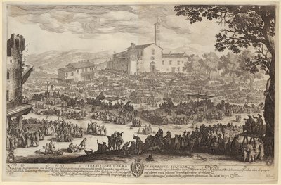 Lunapark v Imprunetě [florentská verze] od Jacques Callot