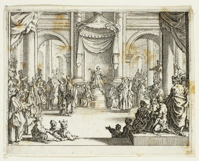 Ježíš mezi lékaři, z Nového zákona od Jacques Callot