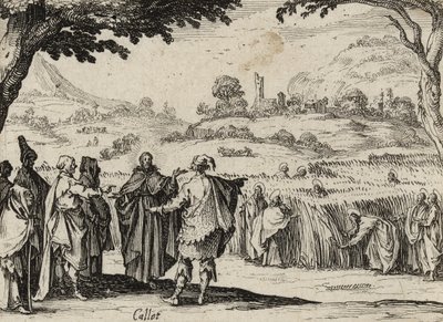 Ježíš a farizeové, 1635 od Jacques Callot