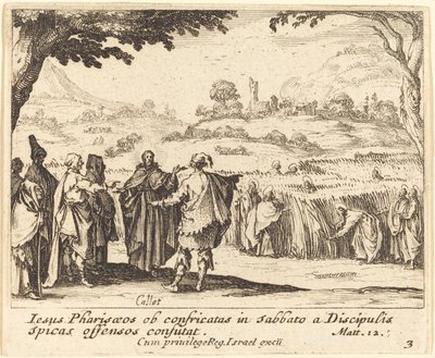 Ježíš s farizeji, 1635. od Jacques Callot