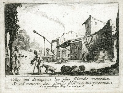 Život marnotratného syna ... (rytina) od Jacques Callot