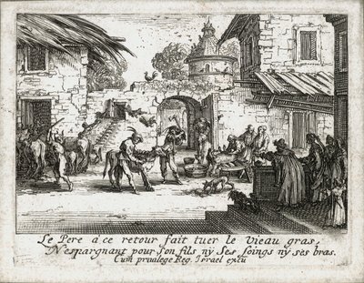 Život marnotratného syna ... (rytina) od Jacques Callot