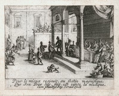 Život marnotratného syna ... (rytina) od Jacques Callot