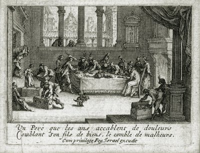 Život marnotratného syna ... (rytina) od Jacques Callot
