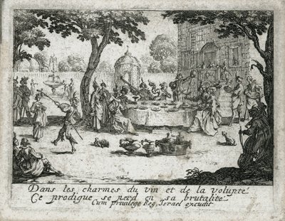 Život marnotratného syna ... (rytina) od Jacques Callot
