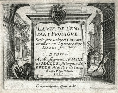 Život marnotratného syna ... (rytina) od Jacques Callot