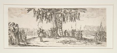 The Hanging from the Great Miseries of War od Jacques Callot