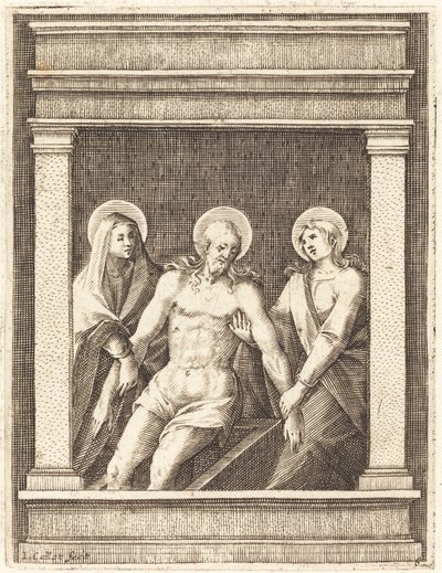 Oplakávání, 16081611. od Jacques Callot