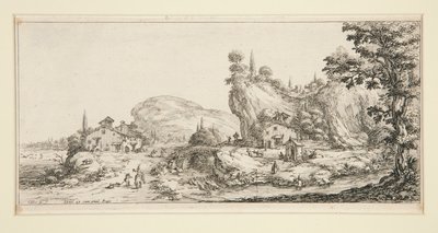 Krajina #6 z Krajiny pro Giovanni de Medici od Jacques Callot