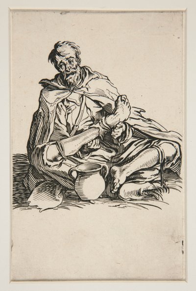 Malingreux - č. 13 v Les Gueux od Jacques Callot