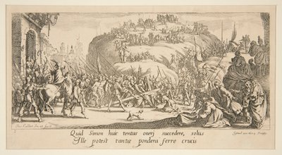 Nesení kříže, z Velkého umučení od Jacques Callot