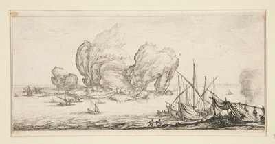 Le grand rocher (Obrovská skála), z Krajiny pro Giovanniho de Medici od Jacques Callot