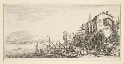 Le petit port (Malý přístav), z Krajiny pro Giovanni de Medici od Jacques Callot