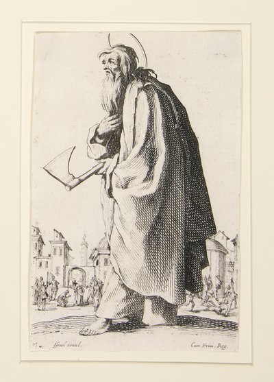 Velcí apoštolové stojící, představující Spasitele, blahoslavené a svaté apoštoly Marie od Jacques Callot