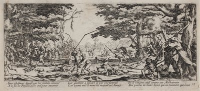 Válečná bída a neštěstí (blad 17) od Jacques Callot