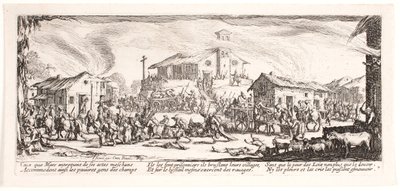 Válečná bída a neštěstí (blad 7) od Jacques Callot