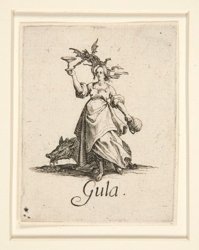 Sedm smrtelných hříchů: La Gourmandise (Obžerství) od Jacques Callot