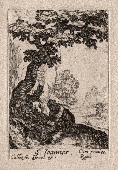 Les Penitents: St. Jean Baptiste. od Jacques Callot
