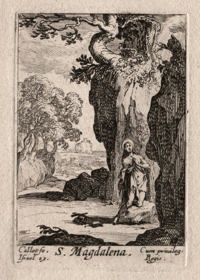 Kajícníci: Kající sv. Magdalena. od Jacques Callot