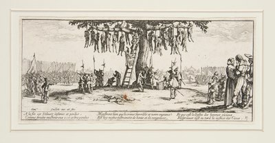 Velká válečná bída: N. 11 - Oběšení od Jacques Callot
