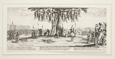 Velká válečná bída: N. 11 - Oběšení od Jacques Callot