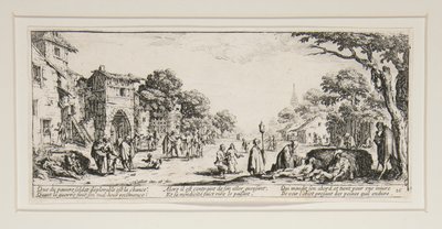 Velká válečná bída: N. 16 - Umírání na kraji silnic od Jacques Callot