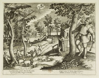 Měsíce. 11, listopad od Jacques Callot