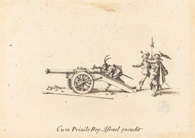Nabíjení děla od Jacques Callot