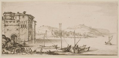 Nakládání zboží, ze série „Krajiny Florencie“ od Jacques Callot