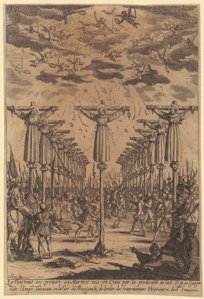 Japonští mučedníci od Jacques Callot