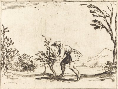 Muž řezání balzám-strom od Jacques Callot
