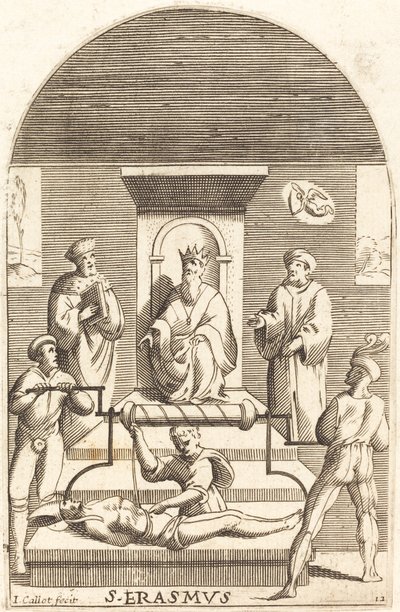 Umučení svatého Erasma od Jacques Callot