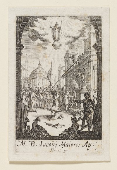 Mučednictví svatého Jakuba Většího (M. B. Jacobi Maioris) od Jacques Callot