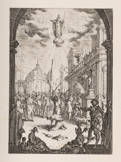 Umučení sv. Jakuba, č. 3 z Umučení apoštolů od Jacques Callot