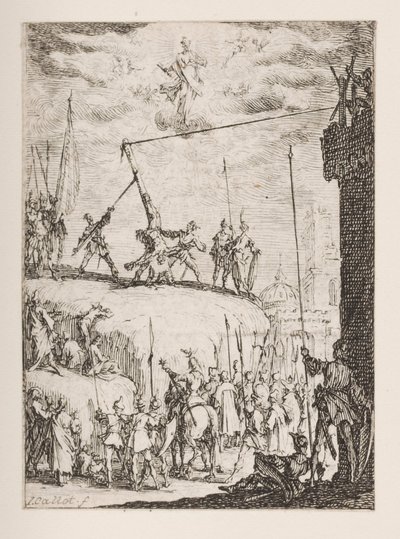 Umučení svatého Petra, č.p. 4 z Umučení apoštolů od Jacques Callot