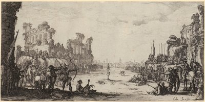 Mučednictví svatého Šebestiána od Jacques Callot