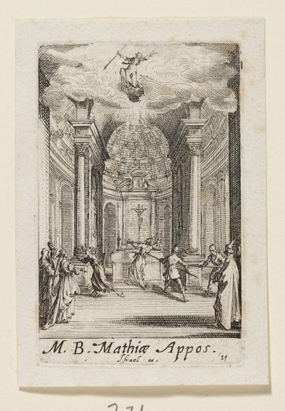 Apoštol Matouš (Mathiae Appos.) od Jacques Callot