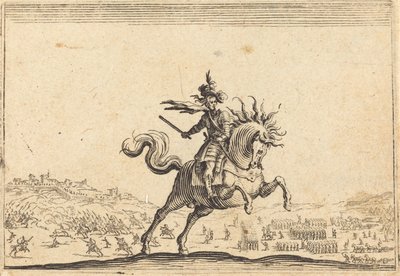 Vojenský velitel na koni od Jacques Callot
