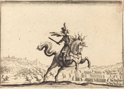Vojenský velitel na koni od Jacques Callot
